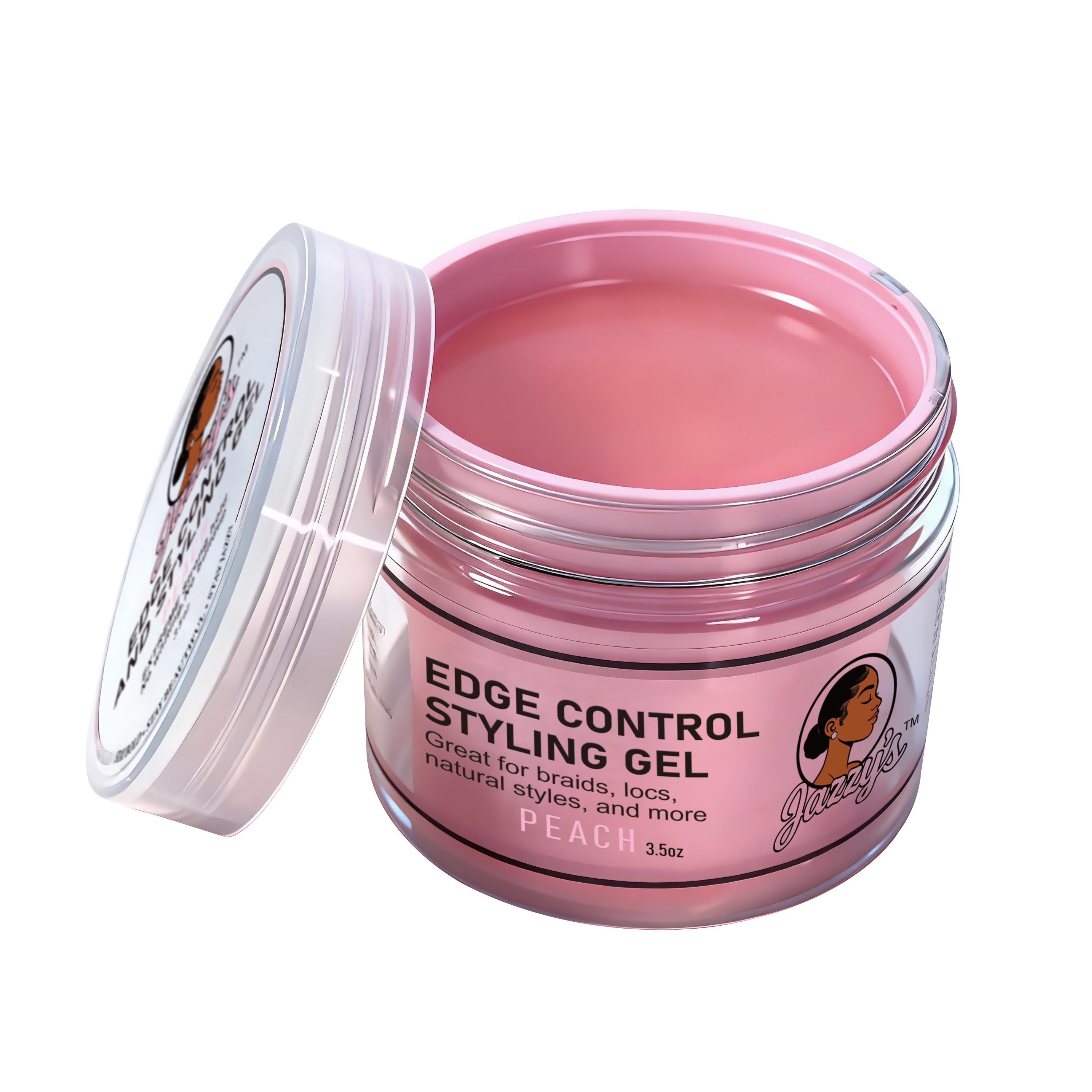 Jazzy's Edge Control & Styling Gel 3.5 oz (Peach)