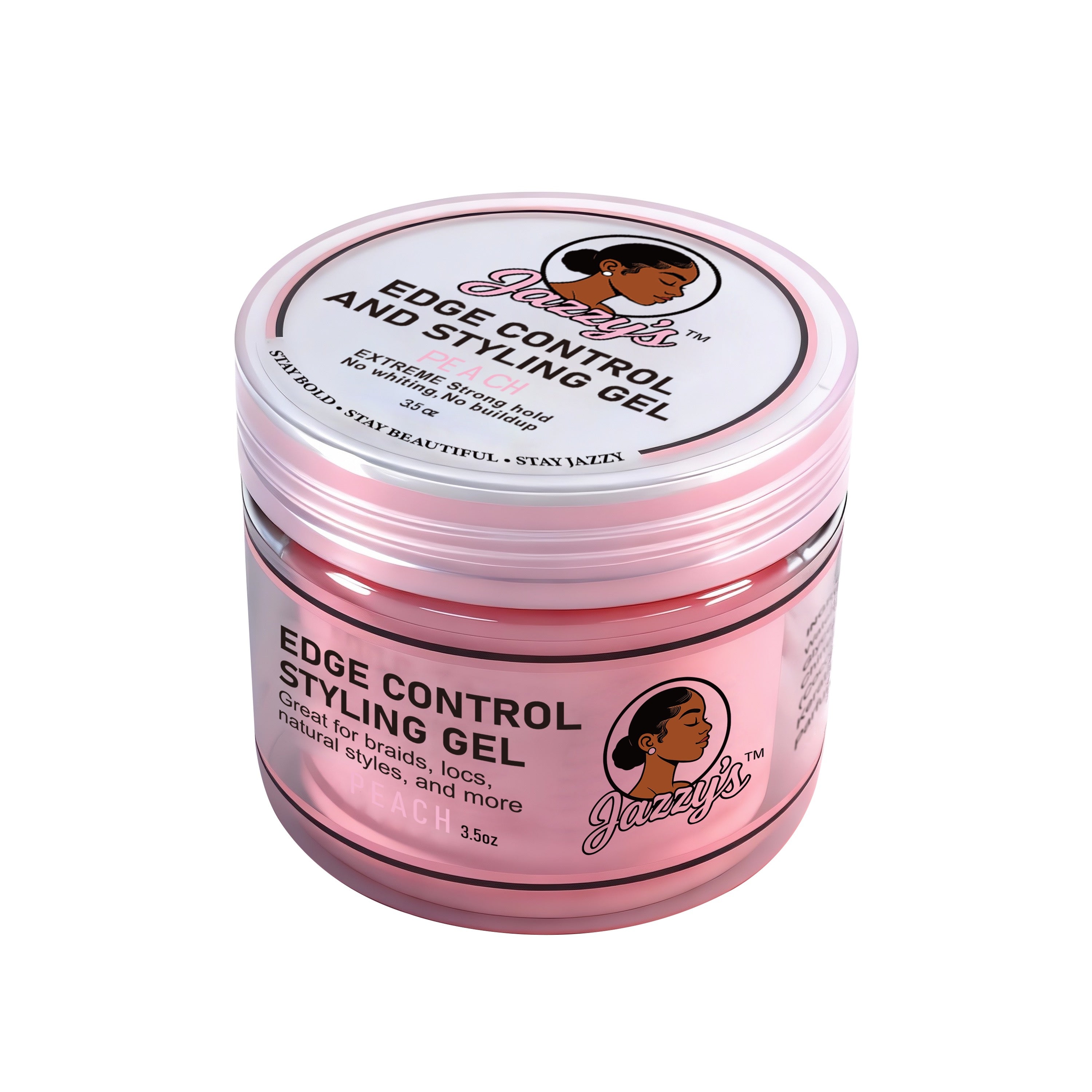 Jazzy's Edge Control & Styling Gel 3.5 oz (Peach)